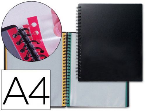 Capa catalogo liderpapel com espiral duplo metalico preto , Liderpapel , 36124 , 8423473361249